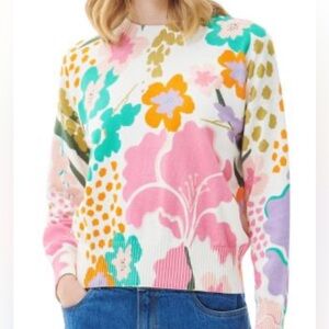 NWT Barbour Delphinium Cotton Knit Sweater sz 14